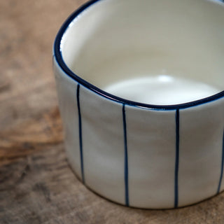 Organic Stripe Mug Blue (4pk) - KC at HOME