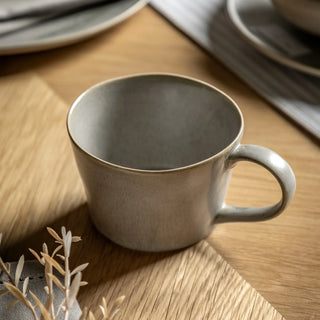 Pebble Glaze Mug Dove Grey (4pk) - KC at HOME