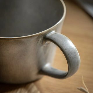 Pebble Glaze Mug Dove Grey (4pk) - KC at HOME
