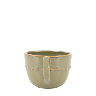 Organic Beaded Mug Olive (4pk) 145x110x80mm - KC at HOME