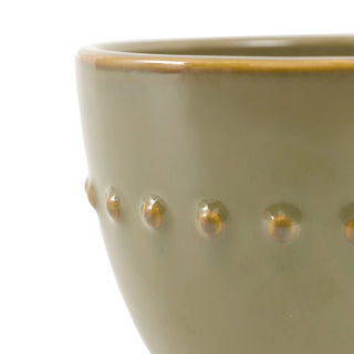 Organic Beaded Mug Olive (4pk) 145x110x80mm - KC at HOME