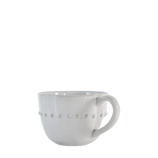 Organic Beaded Mug White (4pk) 145x110x80mm - KC at HOME