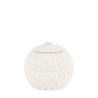 Alba Beaded Trinket Jar White - Small - KC At Home