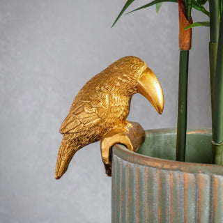 Grayson Toucan Pot Hanger Gold (2 pack) - KC at HOME