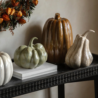Ceramic Pumpkin Rust - KC at HOME