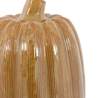 Ceramic Pumpkin Rust - KC at HOME