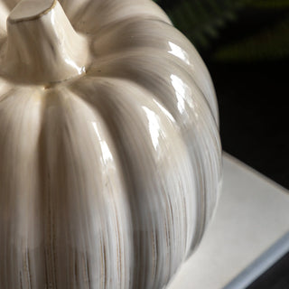 Ceramic Pumpkin Natural - KC at HOME