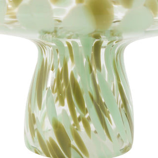 Confetti Glass Mushrooms Forest Green - Set of 2 - KC at HOME