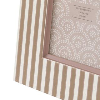 Stripe Photo Frame Olive & Fawn - Large (2 pack) - KC at HOME
