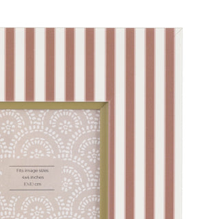 Stripe Photo Frame Olive & Fawn - Small (2 pack) - KC at HOME