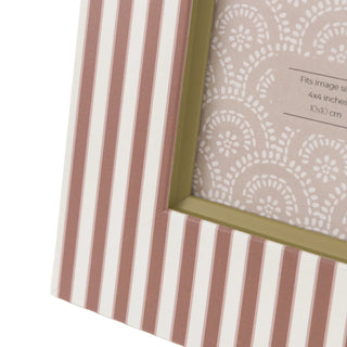 Stripe Photo Frame Olive & Fawn - Small (2 pack) - KC at HOME