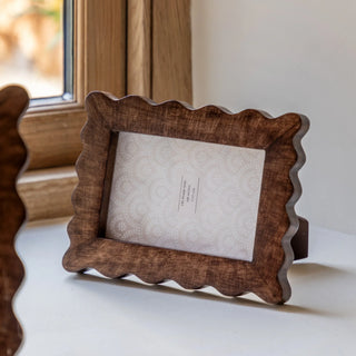 Avila Wooden Scallop Photo Frame - Small - KC at HOME