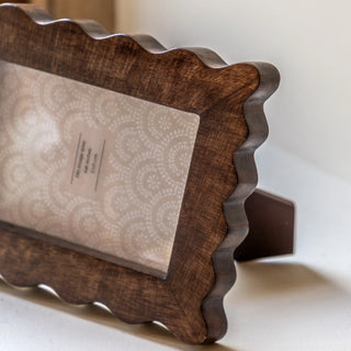 Avila Wooden Scallop Photo Frame - Small - KC at HOME