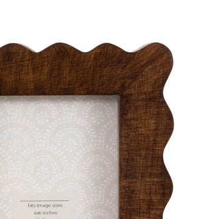 Avila Wooden Scallop Photo Frame - Small - KC at HOME