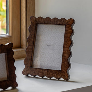 Avila Wooden Scallop Photo Frame - Large - KC at HOME