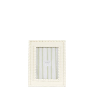 Cove Beaded Photo Frame White - Large - KC at HOME