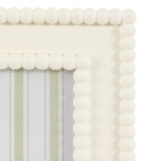 Cove Beaded Photo Frame White - Large - KC at HOME