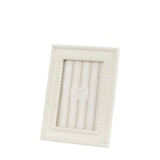 Cove Beaded Photo Frame White - Small - KC at HOME