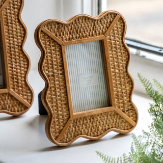 Ayora Rattan Photo Frame - Small - KC at HOME