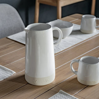 Bee Jug White - KC at HOME