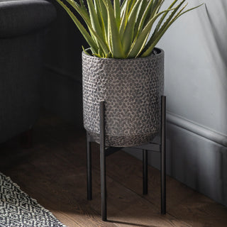 Anders Metal Planter Black - Large - KC at HOME