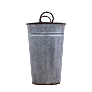 Arley Galvanised Flower Bucket - KC at HOME
