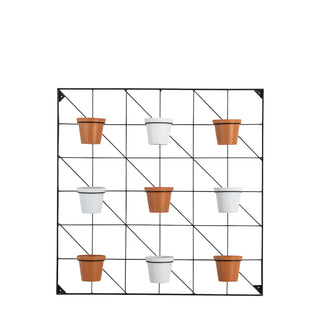 Carlos Wall Planter White & Terracotta - KC at HOME