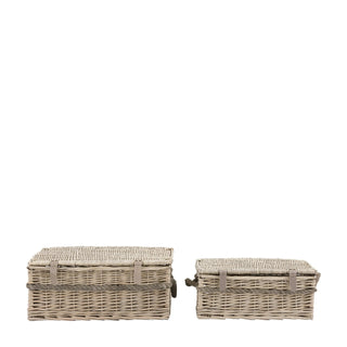 Rivra Lidded Baskets Natural (Set of 2) - KC at HOME