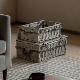 Rivra Lidded Baskets Natural (Set of 2) - KC at HOME