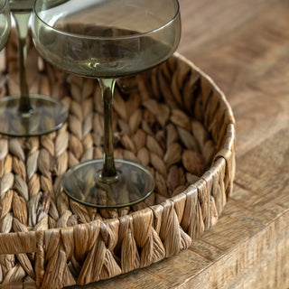 Wye Woven Round Tray Natural (Set of 2) - KC at HOME