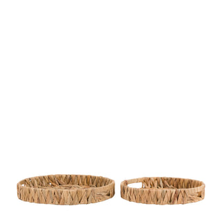 Drift Seagrass Basket Olive Striped (Set of 3) - KC at HOME