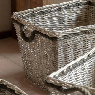 Aspen Woven Log Basket Natural (Set of 3) - KC at HOME