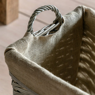 Faden Square Lined Basket Natural (Set of 3) - KC at HOME