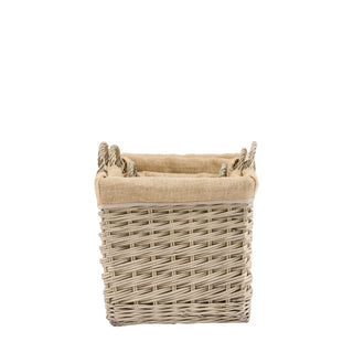 Faden Square Lined Basket Natural (Set of 3) - KC at HOME