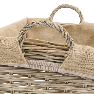 Faden Square Lined Basket Natural (Set of 3) - KC at HOME