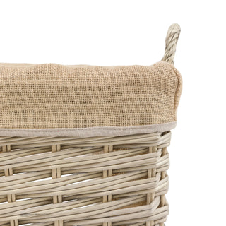 Faden Square Lined Basket Natural (Set of 3) - KC at HOME