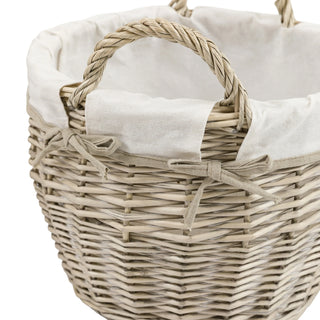 Aro Round Lined Baskets Natural (Set of 3) - KC at HOME