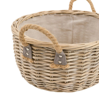 Eden Round Basket Handle Natural (Set of 2) - KC at HOME
