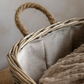 Eden Oval Basket Handle Natural (Set of 2) - KC at HOME