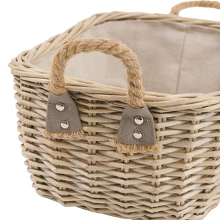 Eden Oval Basket Handle Natural (Set of 2) - KC at HOME