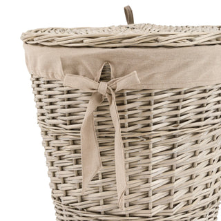 Lina Lined Laundry Basket Natura - KC at HOME