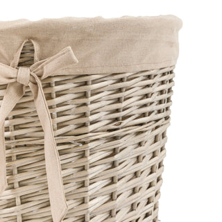 Lina Lined Laundry Basket Natura - KC at HOME