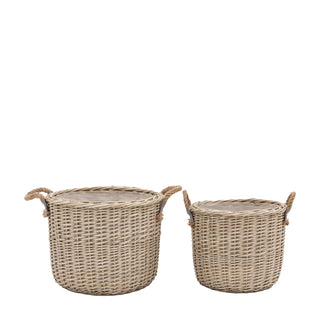 Paraiso Round Baskets (Set of 2) - KC at HOME