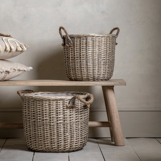 Paraiso Round Baskets (Set of 2) - KC at HOME