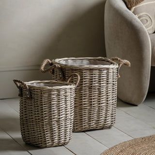 Paraiso Square Baskets (Set of 2) - KC at HOME