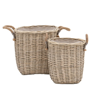 Paraiso Square Baskets (Set of 2) - KC at HOME