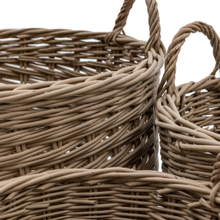 Hand Woven Willow Storage Basket Nest (Set of 3) - KC at HOME