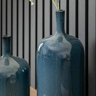 Vormark Vase Set Blue (Set of 3) - KC at HOME