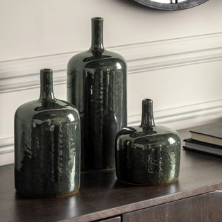Vormark Vase Set Green (Set of 3) - KC at HOME