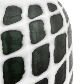 Valencia Handblown Carved Mono Glass Vase - Large - KC at HOME